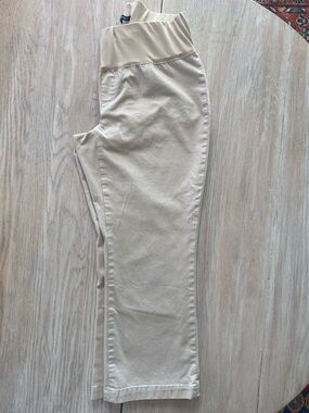 GAP Beige Cropped Pants - Neutral Ankle Maternity pants